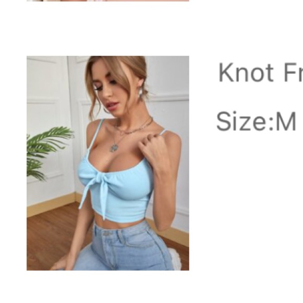 knot tied front tank